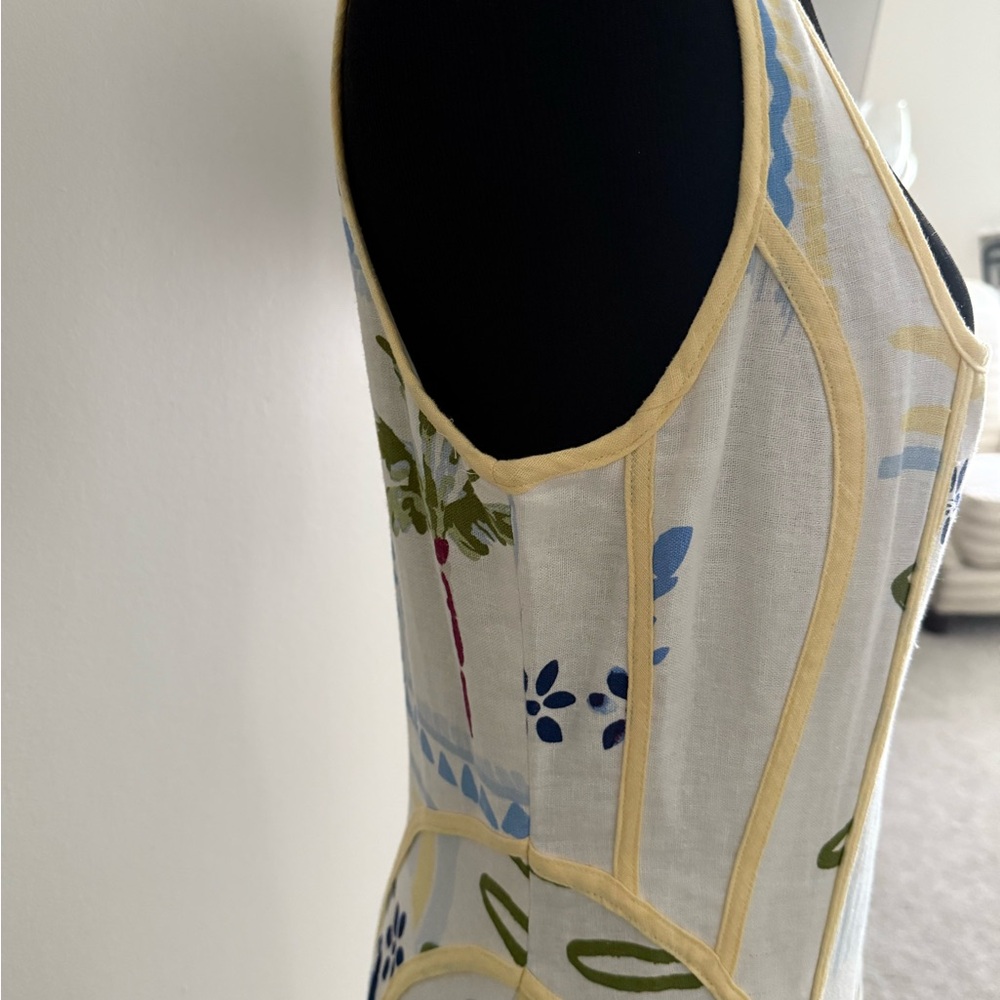 Caroline Constas Womens Print Dress Size Medium - Picture 4 of 8